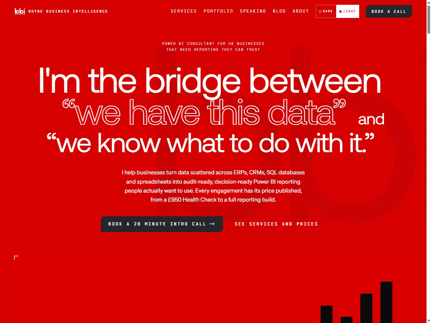 Boyne Business Intelligence home page